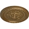 Ekena Millwork Palmetto Ceiling Medallion, Hand-Painted Pale Gold, 11 1/2"OD x 1"P CM11PAPAS - alternate 3